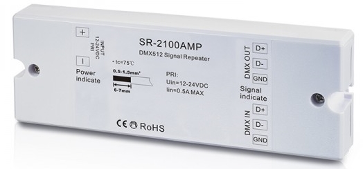 DMX signal amplifier